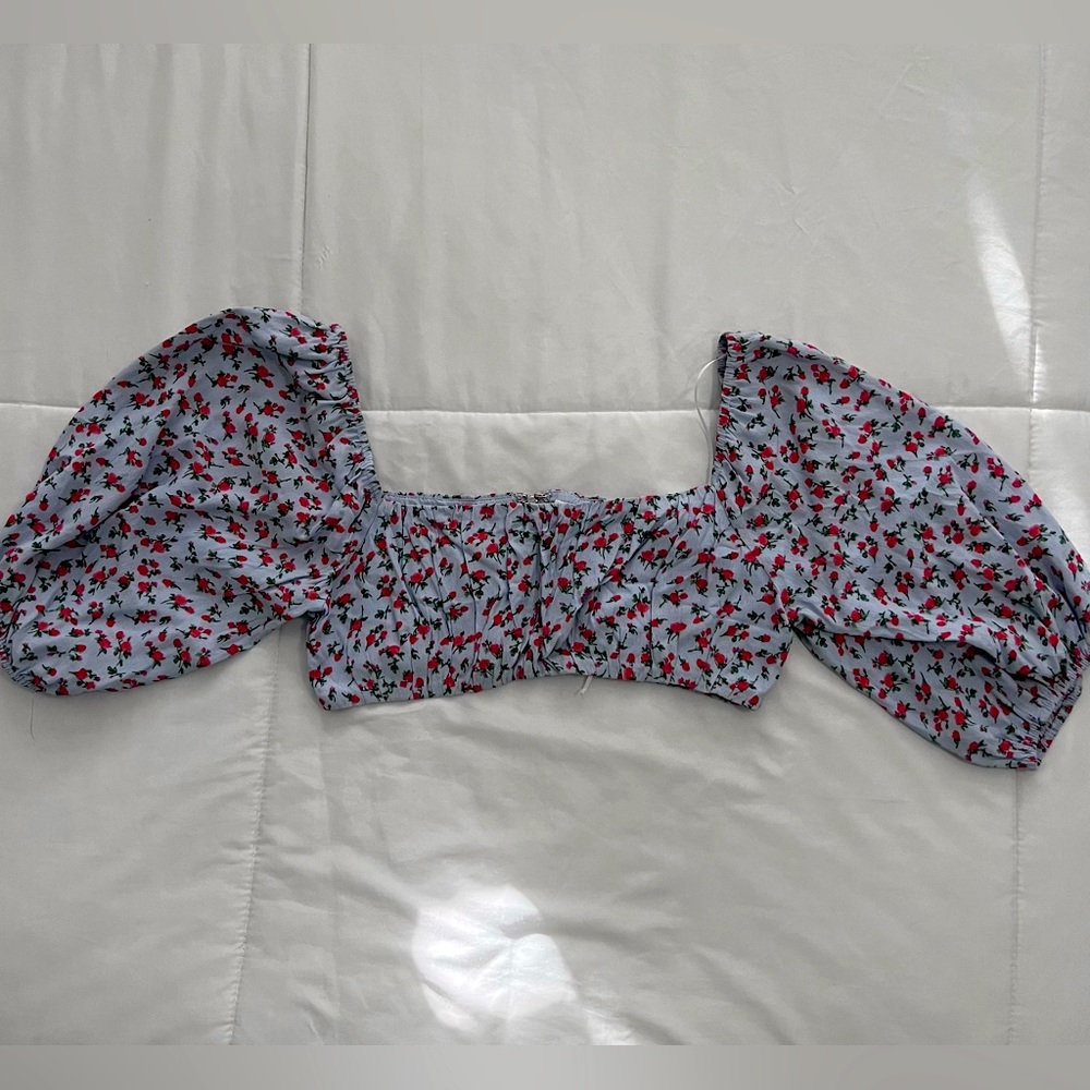 Crop top and maxi tie skirt set